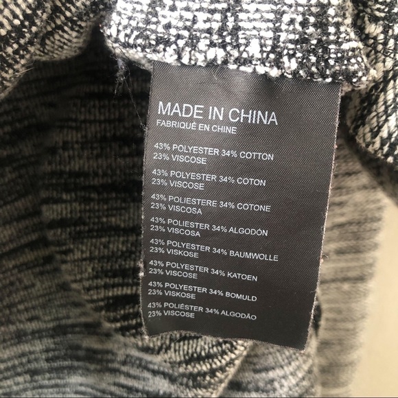 Club Monaco Marled Knit Long Sleeve Sweater Size Medium Casual Crew Side Slits - Picture 5 of 9